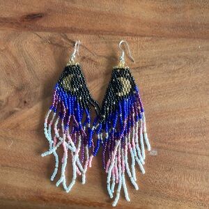 Beaded Tassel Earrings
